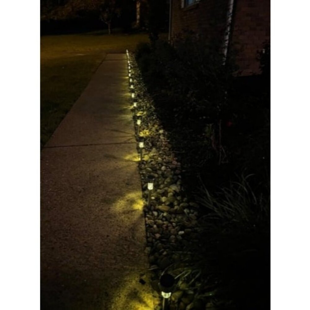 24 Pack Solar Path Lights Outdoor,Solar Lights Outdoor Waterproof